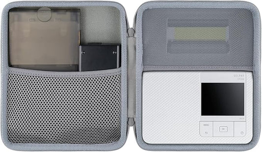 Aenllosi Hard Case for Canon Selphy CP1500 CP1300 CP1200 4x6 Photo Printer,Storage for Charger,Color ink and Paper Accessories(Grey,Case Only)