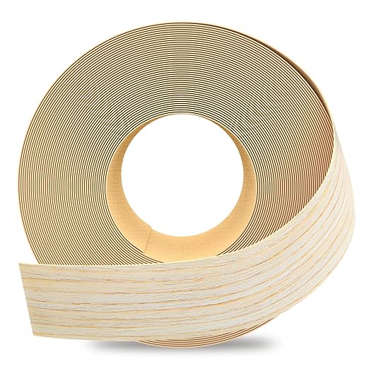 GSCIT Club Oak Edge Banding, 2 inch x 25ft roll of Veneer Edge Banding Preglued Flexible, Real Wood Tape Banding
