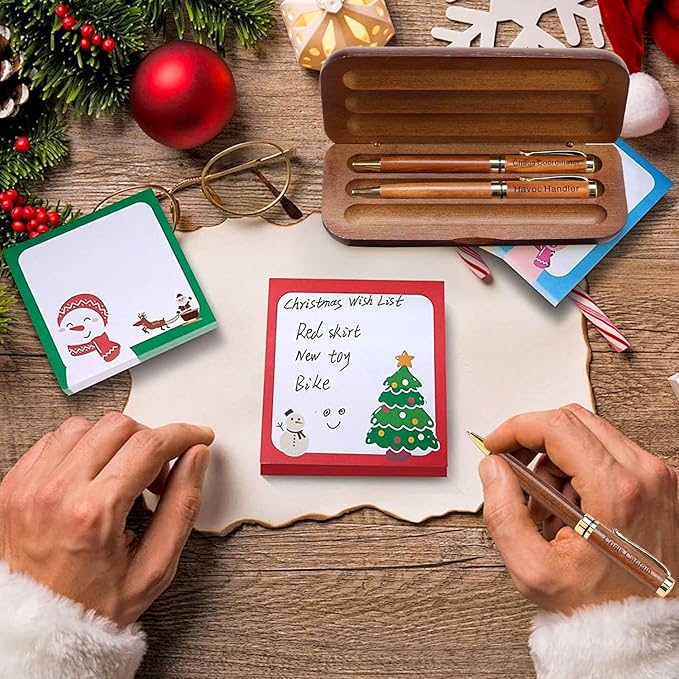 Best Wooden Pen Set with Holder, Chaos Coordinator Gifts for Women, Boss Gift for Men Supervisor Presents for Boss Female Leadership Nurse Office Manager Gifts Funny Custom Personalized Wood Pens