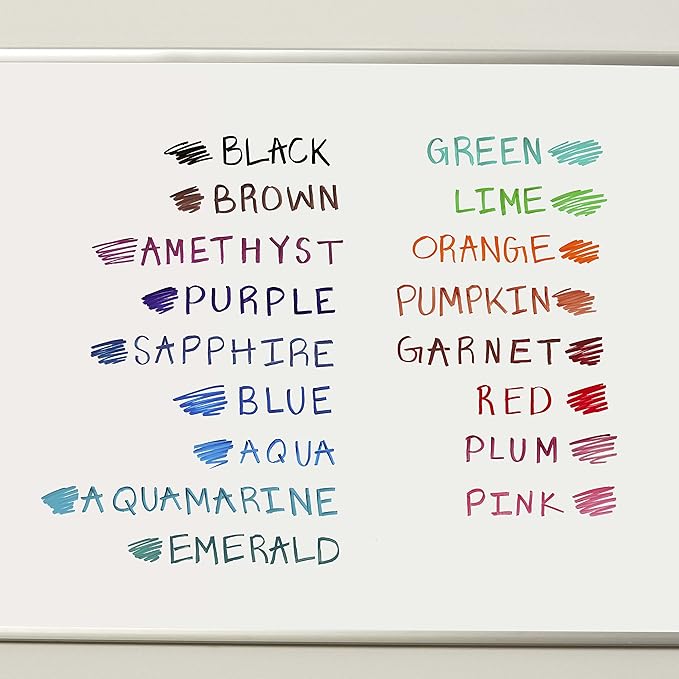 EXPO Low Odor Dry Erase Markers, Chisel Tip, Assorted Colors, 16 Count
