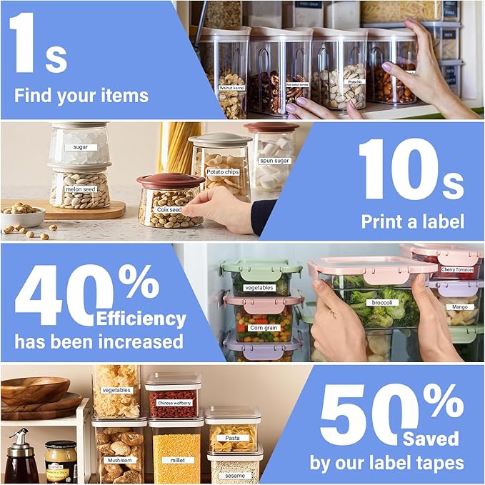 8Pack TZe-231 Tape Label Maker Compatible with Brother P-Touch TZe-231 Tape, TZE231 ½” 0.47”x 26.2 ft Laminated Black on White, for use with PT-D210, PT-H110, PT-D220, PT-D410, PT-D600