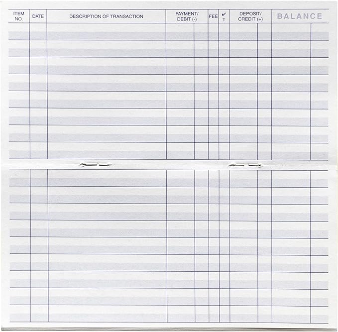 Checkbook Registers for Personal Checkbook, Transactions Ledgers, Pack of 10, 2024-2025-2026
