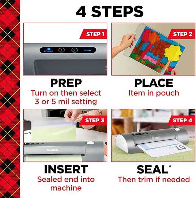 Scotch TL901X Thermal Laminator, 1 Laminating Machine, Gray, Laminate Recipe Cards, Photos and Documents, For Home, Office or School Supplies, 9 in.