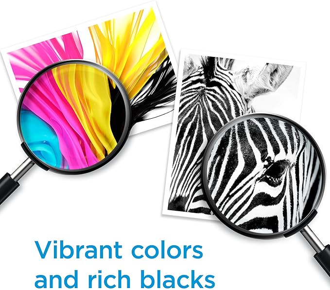 HP 62 Black/Tri-color Ink (2-pack) | Works with HP ENVY 5540, 5640, 5660, 7640 Series, HP OfficeJet 5740, 8040 Series, HP OfficeJet Mobile 200, 250 Series | Eligible for Instant Ink | N9H64FN