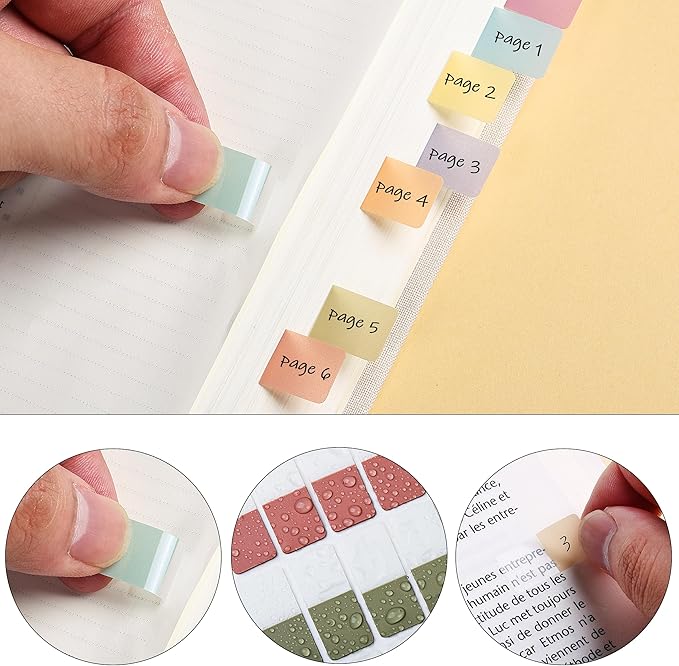Mr. Pen- Sticky Index Tabs, 480 Pcs, Colorful Sticky Tabs for Notebooks, Page Markers, Page Tabs for Binders, Page Tabs Sticky Tabs for Books, Notebook Tabs, Book Sticky Tabs for Notebooks