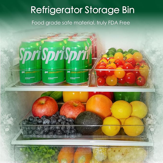 Criusia Drawer Organizer Set, Acrylic Non Slip Non Cracking Kitchen Drawer Storage Tray Large Size Divider, Multifunctional Storage for Cosmetics, Bathroom, Tools, Kitchen and Office (8 PACK)