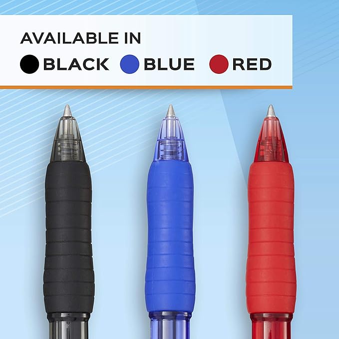 Paper Mate Gel Pen, Profile Retractable Pen, 0.7mm, Blue, 12 Count