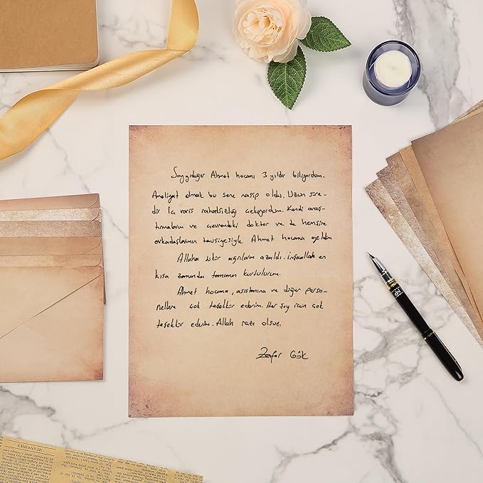 Mr. Pen- Stationery Writing Paper with Envelopes, 30 Letter Writing Set With 18 Envelopes, Vintage Stationary Letter Set