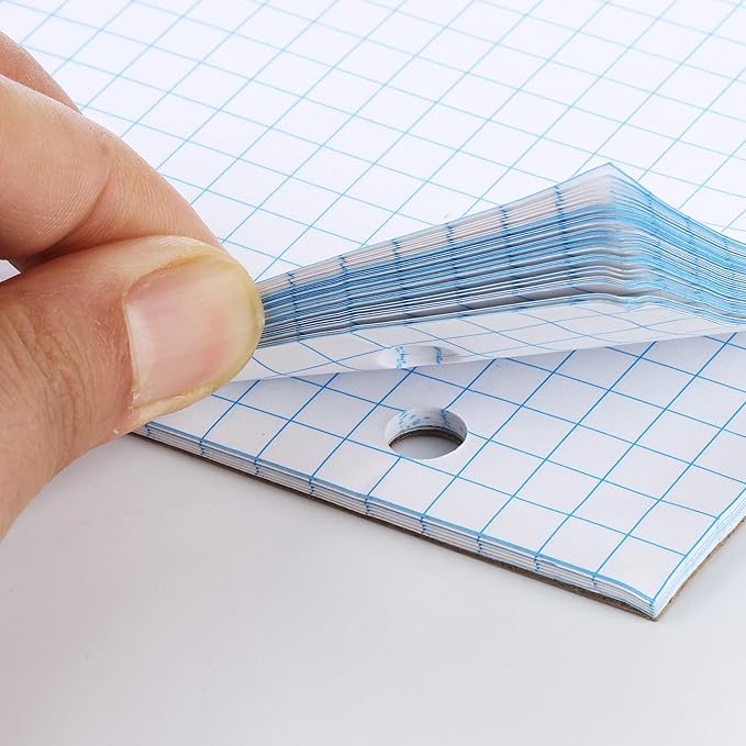 Mr. Pen- Engineering Paper, Graph Paper, 5x5 (5 Squares per inch), 8.5"x11", 55 Sheets, 3-Hole Punched, Grid Paper, Graphing Paper, Computation Pads, Drafting Pad, Blueprint Paper