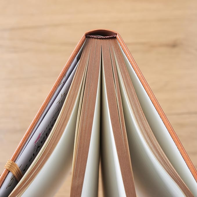 ZXHQ B5 360 Pages Lined Journaling Notebooks with Pen, Journals for Women Men Writing Notebook, Tree of Life Design, Brown Edge, Fine Inner Pocket - Light Brown