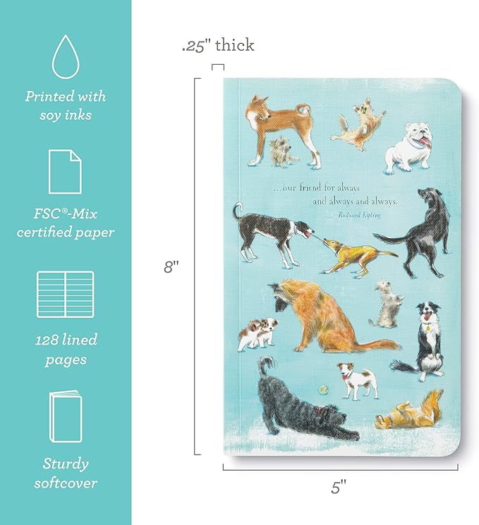 Compendium Softcover Journal - Our friend for always and always and always. – A Write Now Journal with 128 Lined Pages, 5″W x 8″H