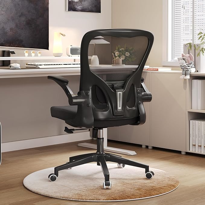 Desk Office Chairs Computer Mesh Chair Executive Chair with Lumbar for Home & Office (05Blcak)