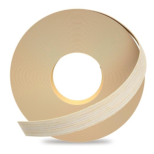 GSCIT Club Oak Edge Banding, 5/8 inch x 500ft roll of Veneer Edge Banding Preglued Flexible, Real Wood Tape Banding Plywood