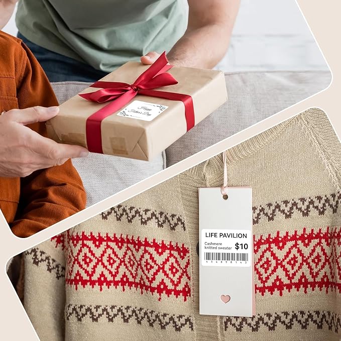 3 Rolls Labels for NIIMBOT B1 B21 B3S B31 K3, 2'' x 1.18'' (50x30mm) Kitchen Labels for Containers, Waterproof, Oil-Proof and Tear-Proof Thermal Printer Labels