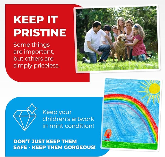 3MIL Thermal Laminating Sheets (150 Count) Letter Size, Photo, Card, Notecard, ID Badge and Business Card Sizes, Laminating Pouches, Compatible with Laminators, Crystal Clear Laminated Finish