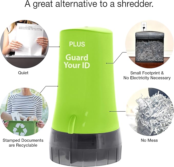 Guard Your ID Advanced 2.0 Roller 3-Pack for Identity Theft Protection, Confidential Security Stamp Mixed Color Kit (Turquoise, Green, White)