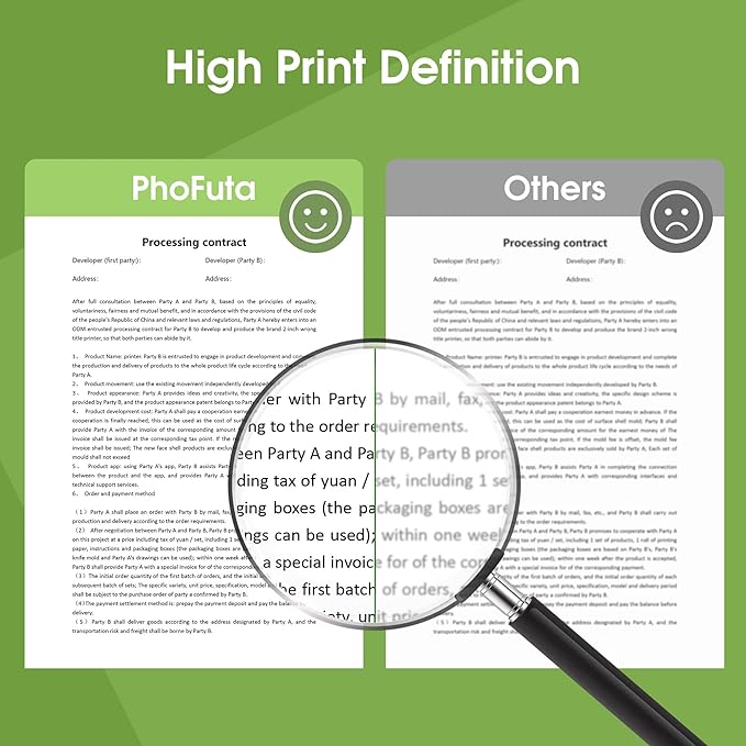 Thermal Paper, Thermal Printer Paper 8.27 x 11.69 Size, Thermal paper for portable printer Compatible with Hprt、Phomemo、Itari M08F MT800 Brother Pocket PJ763MFi Letter folded Paper 100 sheets