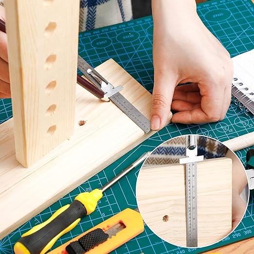 6 Inch 15 cm Pocket Ruler Flexible Precision Stainless Steel Ruler with Detachable Clips Stainless Steel Pocket Clip Scale Gauge Metric British System(10 Pieces)