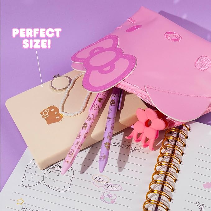 Hello Kitty Magnetic Journal, 100-Sheet Hello Kitty Notebook with Magnetic Closure, Cute School Supplies, Cute Stationery, Hello Kitty School Supplies, Kawaii Stationery, Hello Kitty Desk Accessories