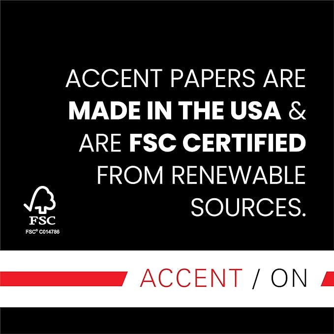 Accent Opaque White Printer Paper, 13” x 19” 28lb Copy Paper – 1,800 Sheets (4 Reams) – Premium Computer Paper with Super Smooth Finish, 97 Bright, 104gsm – Ideal for Ink Heavy Printing – 189034C