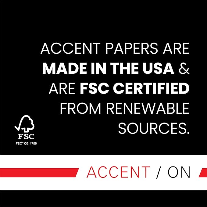 Accent Opaque White Printer Paper, 13” x 19” 32lb Bond/80lb Text Copy Paper – Premium Super Smooth Computer Paper, 97 Bright, 118gsm – Ideal for Ink Heavy Printing – 189035C – 1,500 Sheets (5 Ream)