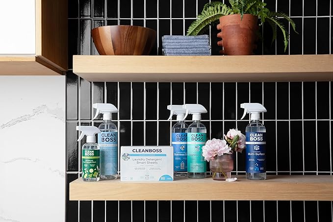 CleanBoss Everyday Multi-Surface Cleaner, Plant-Powered, For Kitchen, Bath, Floors (2)
