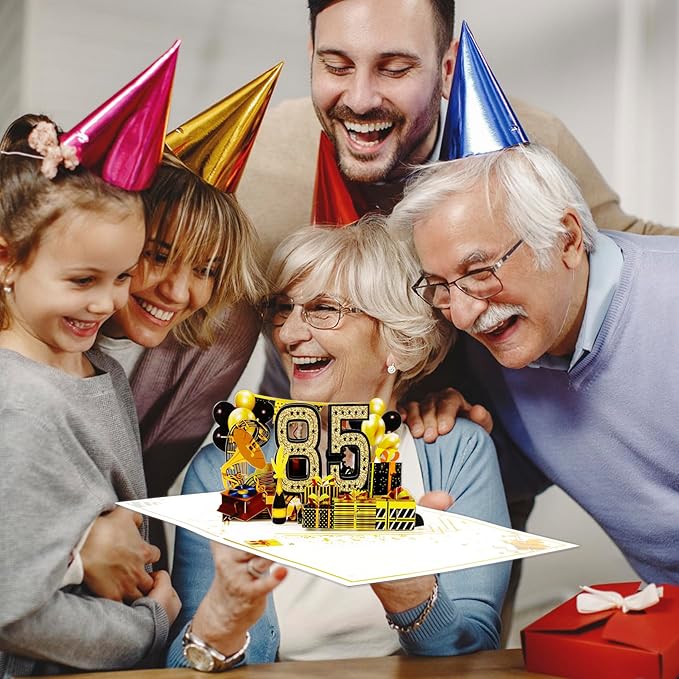 85th Birthday Card for Men Women, Funny 3D Pop Up 85th Birthday Gifts for Grandma Mom Dad, Back In 1940 Happy 85 Year Old Birthday Decorations Cards for Her Him