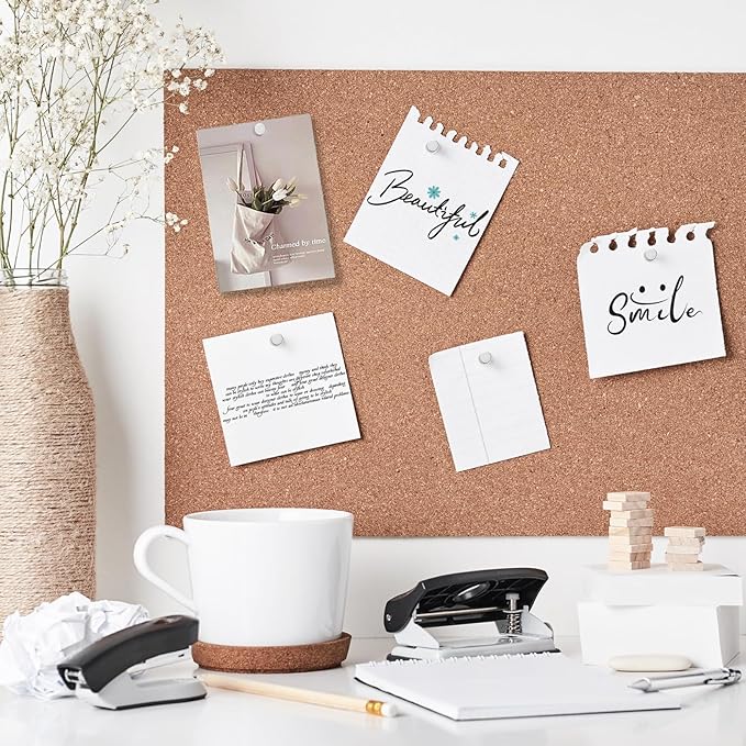 36 Pack Magnetic Pushpins, Silver Magnet Thumb Tacks, Metal Magnet Tacks, Decorative Pushpin Clip, Push Pins for Bulletin Board, Cork Board, Wall, Photo