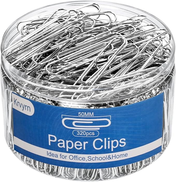 Jumbo Paper Clips,Large PaperClips,320 Pcs Paperclip,Extra Large Paper Clips for Paperwork,Home, School and Office Supplies.