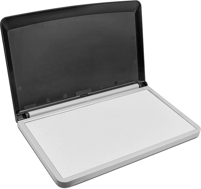 MaxMark Large Premium Dry No Ink Stamp Pad - 3.5" x 6.25" - Quality Felt Pad