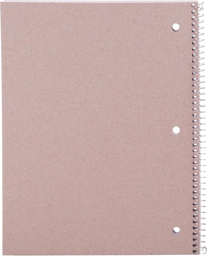 Mintra Office Spiral Notebooks (Poly Cover - College Ruled, 24pk (4-6pks))