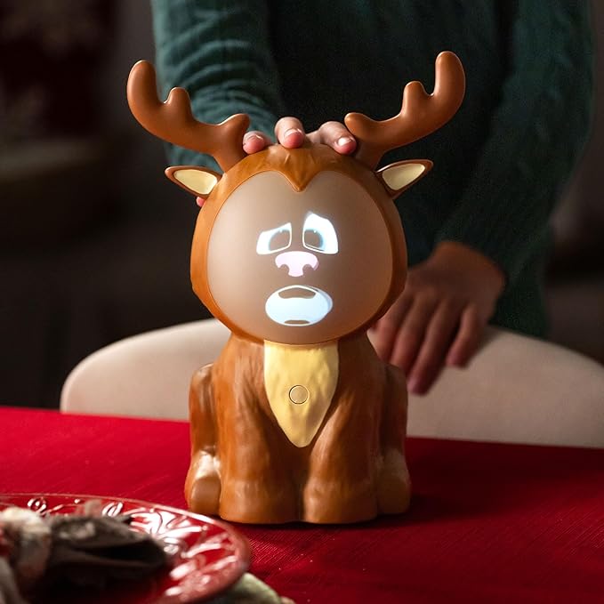 Riley The ReinDroid (Mr. Chill) Talking Animated Reindeer with Built in Projector & Speaker Seasonal Home Decor