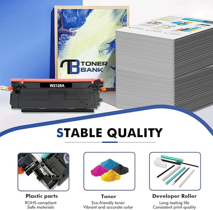 212A 212X Toner Cartridges 4-Pack Compatible for HP 212A 212X W2120A W2120X Toner Work for HP Color Laserjet Enterprise M555dn M554dn M555x M555 M554 MFP M578 Series Printer Ink (New Version-BK/C/Y/M)