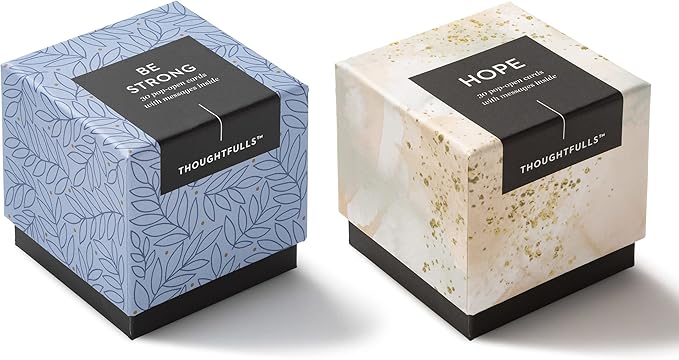 Compendium ThoughtFulls Pop-Open Cards — 2-Pack of Be Strong, Hope — 60 Pop-Open Cards, Each with a Different Message Inside