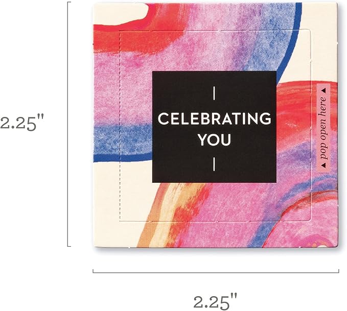 Compendium ThoughtFulls Pop-Open Cards — 4-Pack of Celebrating You, Be Happy, Happy Day, Smile — 120 Pop-Open Cards, Each with a Different Message Inside