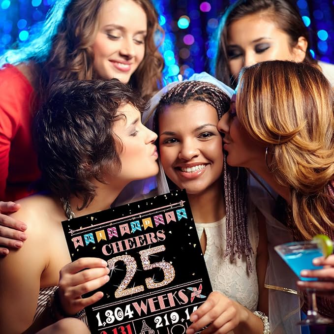 25th Birthday Card, 25th Birthday Decorations for Her, 25th Birthday Gifts for Daughter, Back in 2000 Birthday Card, Rose Gold