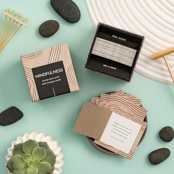 Compendium ThoughtFulls Pop-Open Cards — Mindfulness — 30 Pop-Open Cards, Each with a Different Inspiring Message Inside