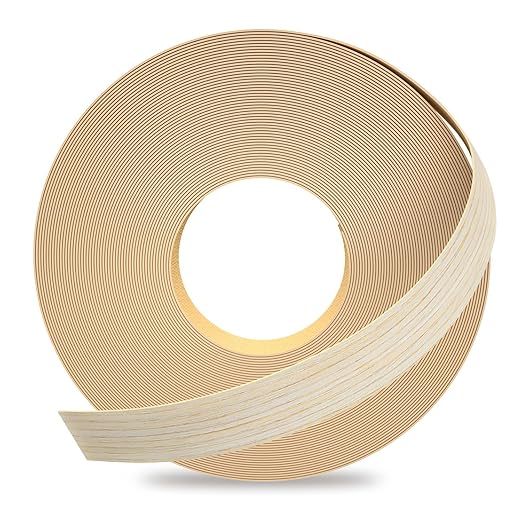 GSCIT Club Oak Edge Banding, 3/4 inch x 10ft roll of Veneer Edge Banding Preglued Flexible, Real Wood Tape Banding