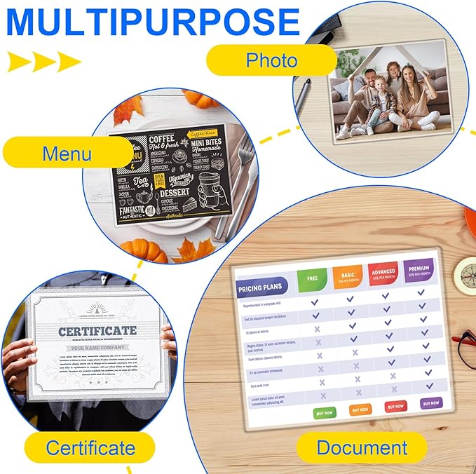 400 Pack Laminating Sheets, 3 Mil, 9 x 11.5 Inches Thermal Laminating Pouches Lamination Sheet Paper for Laminator, Clear, Letter Size, Office and School Supplies