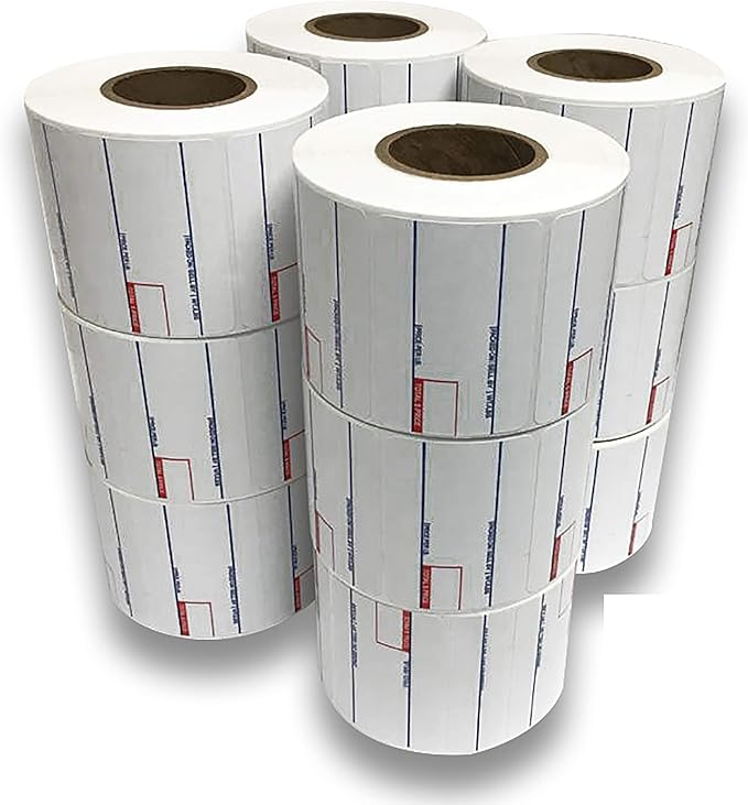 CAS LST-8010 Printing Scale Label, 58 x 40 mm, UPC, 12 Rolls Per Case, CAS Scale Labels 8010, Guaranteed Quality, Try It!.