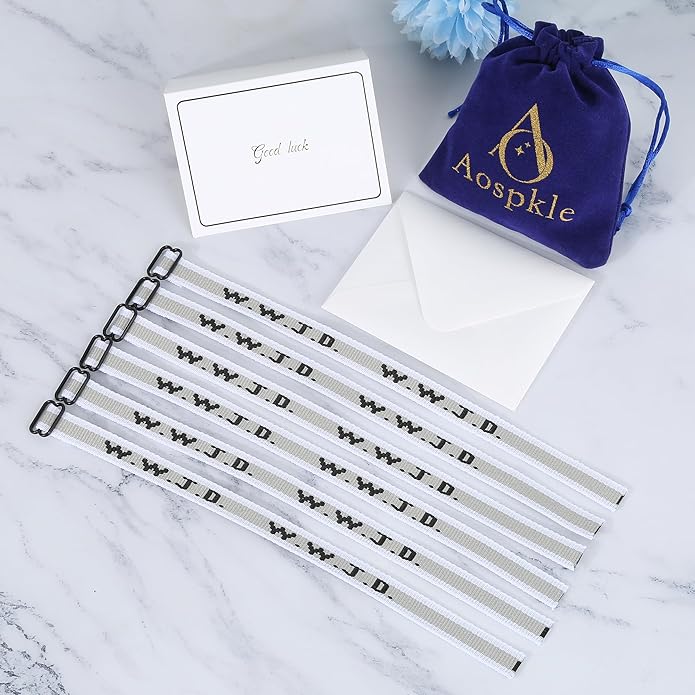 6PCS WWJD Bracelet for Women Men, Christian Gifts Wristbands, WWJD Rubber Bracelets - What Would Jesus Do Silicone Bracelet