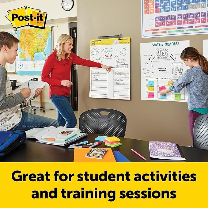 Post-it 566 Self-Stick Wall Pad, 20 x 23, White, 20 Sheets, 2-Pack