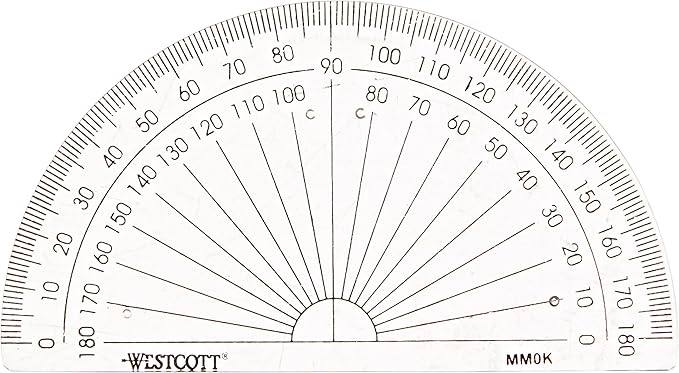 Westcott Clear Protractor, 12925