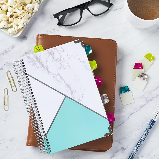 Avery Mini Ultra Tabs, 1" x 1.5", Holographic Jewel Tone Colors, 32 Repositionable Page Tabs (74146)