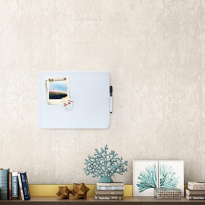 Mr. Pen- Dry Erase Board, 14” x 11” with a Black Dry Erase Marker, Small Mini White Board for Kids, Students