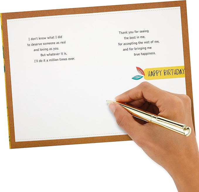 Hallmark Birthday Card for Husband or Boyfriend (A Gift Every Day)