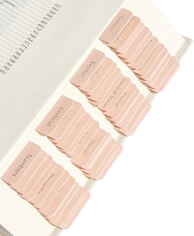 Mr. Pen- Bible Tabs, 75 Tabs, Metallic Gold Lettering, Laminated Bible Tabs for Women and Men, Bible Tabs for Study Bible, Bible Index Tabs, Bible Book Tabs, Bible Labels Tabs, Mr Pen Bible Tabs