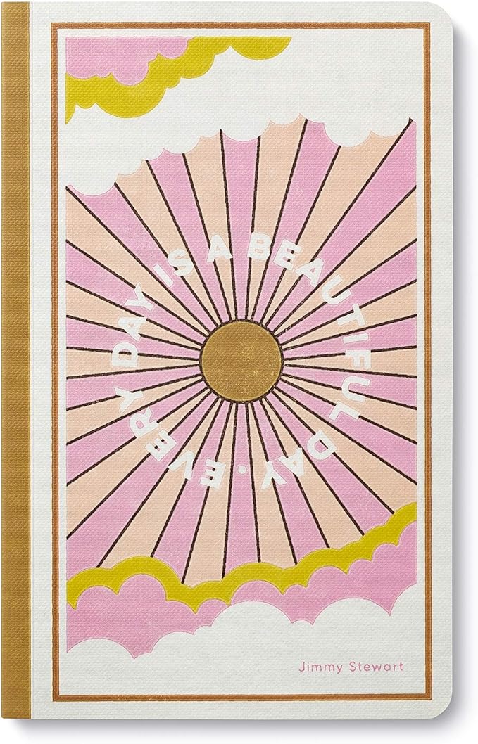 Compendium Softcover Journal - Every day is a beautiful day. – A Write Now Journal with 128 Lined Pages, 5″W x 8″H