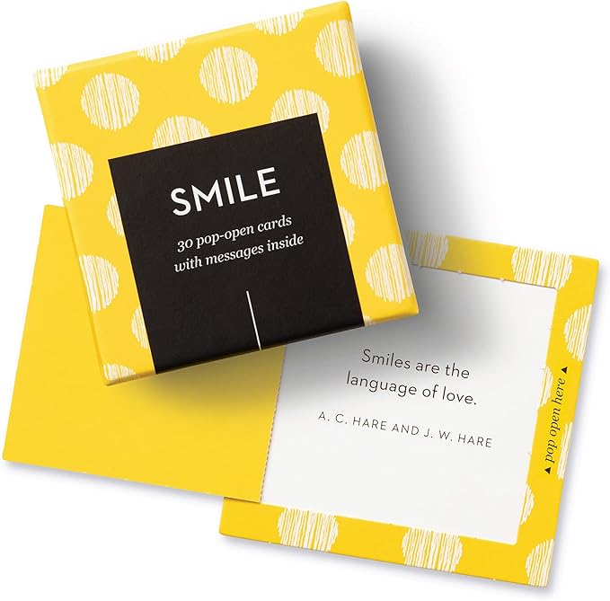 Compendium ThoughtFulls Pop-Open Cards — 4-Pack of You're Awesome, Smile, Be Happy, Thanks — 120 Pop-Open Cards, Each with a Different Message Inside