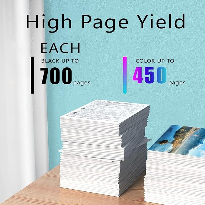 Compatible -Hp Ink 67xl Black and Color Combo Pack New, Hp Envy 6455e Ink Cartridges, 67xl High Yield 3-Pack (2 Black+1 Tri-Color), for Deskjet 2700/4100, Deskjet Plus 4100/4155 (Not for HP+)